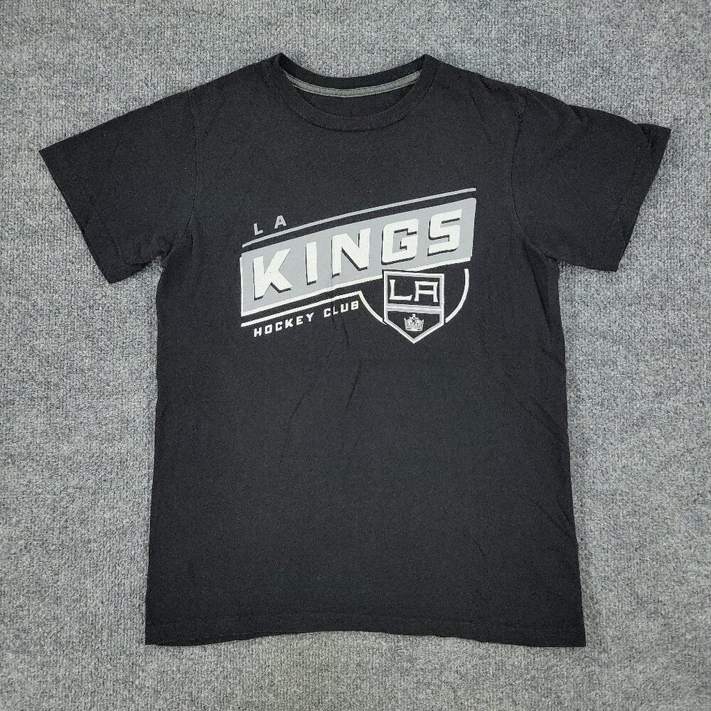 Los Angeles Kings Shirt Men Small Black NHL Hockey Logo Graphic Tee Short Sleeve